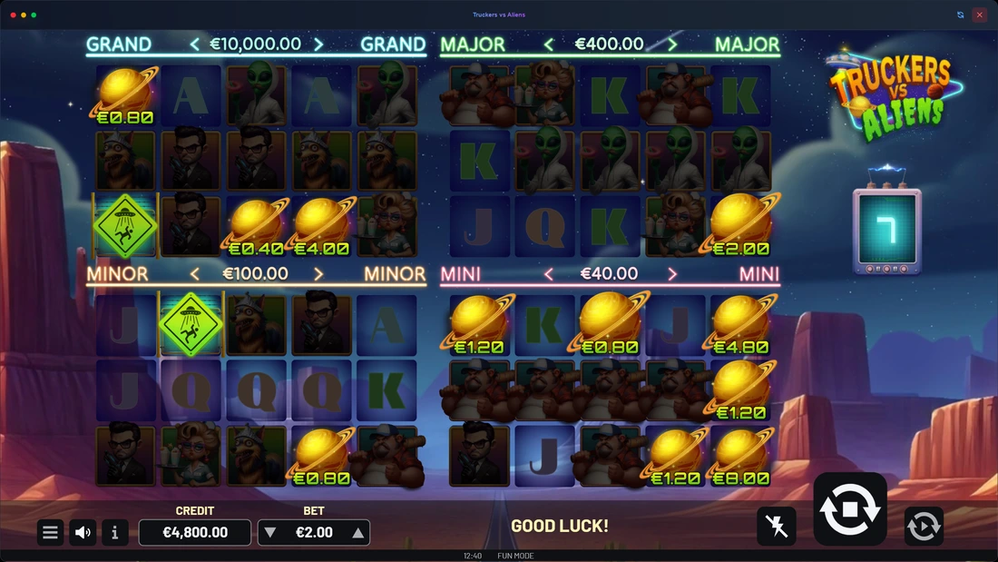 Truckers vs Aliens Bonus Round